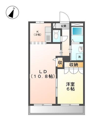 エテルノ・ヴァリータ(1LDK/1階)の間取り写真