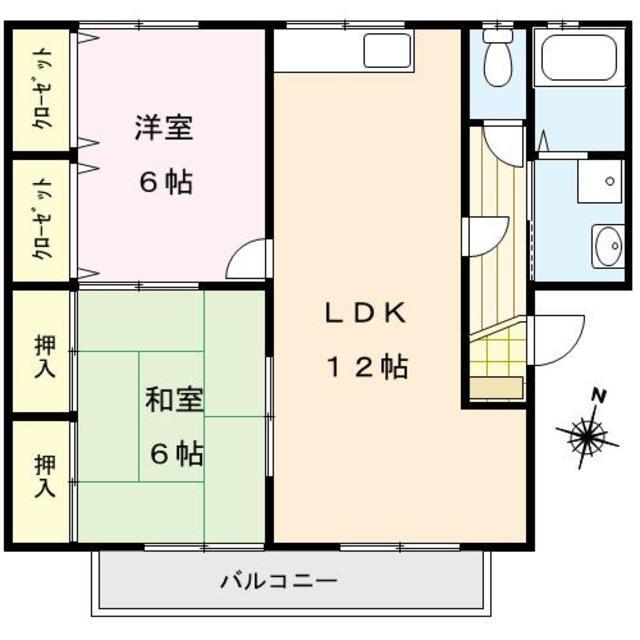 ストークハイム(2LDK/1階)の間取り写真