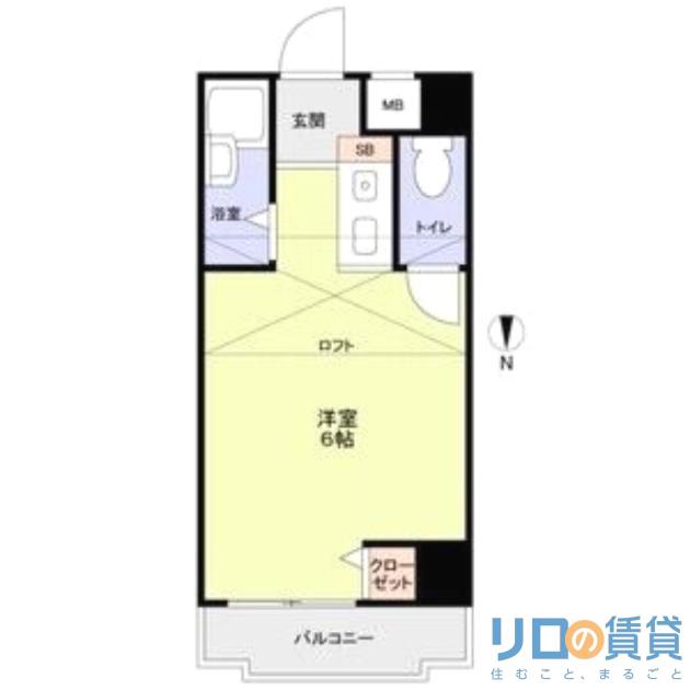 新大阪OMパレス(ワンルーム/4階)の間取り写真
