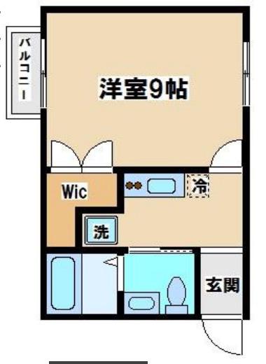 オーガスタ杉並(ワンルーム/1階)の間取り写真