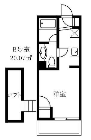 レジデンス光和109(ワンルーム/1階)の間取り写真