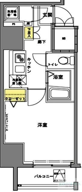 ヴィーダ文京本郷(1K/8階)の間取り写真