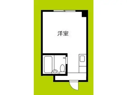 セレブコート萩之茶屋(ワンルーム/2階)の間取り写真