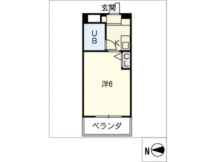 ダイアパレス岐阜浪花 902(1K/9階)の間取り写真