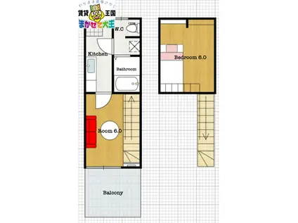 エムズハウスRE(1K/1階)の間取り写真