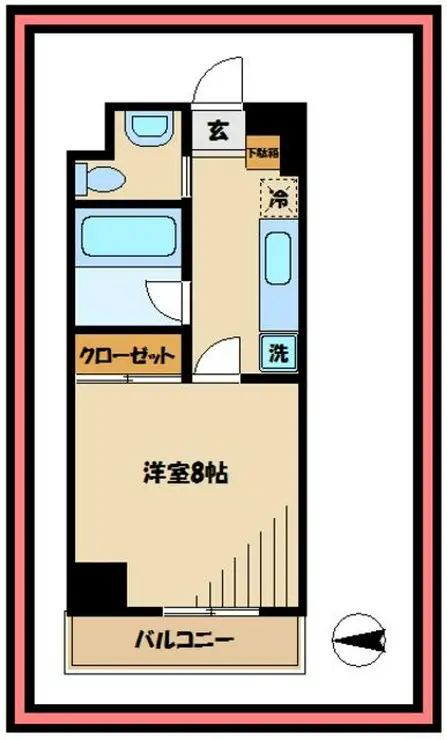 アルペジオ生田 4階階 間取り