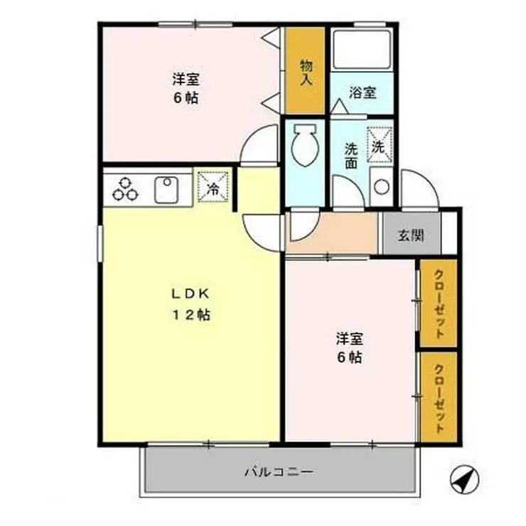 プリマベーラ C 1階階 間取り