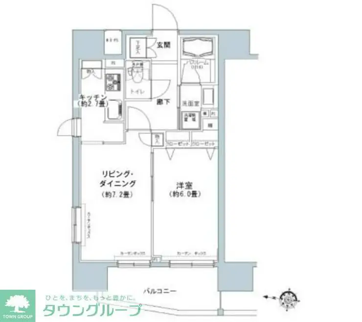 パークキューブ板橋本町 6階階 間取り