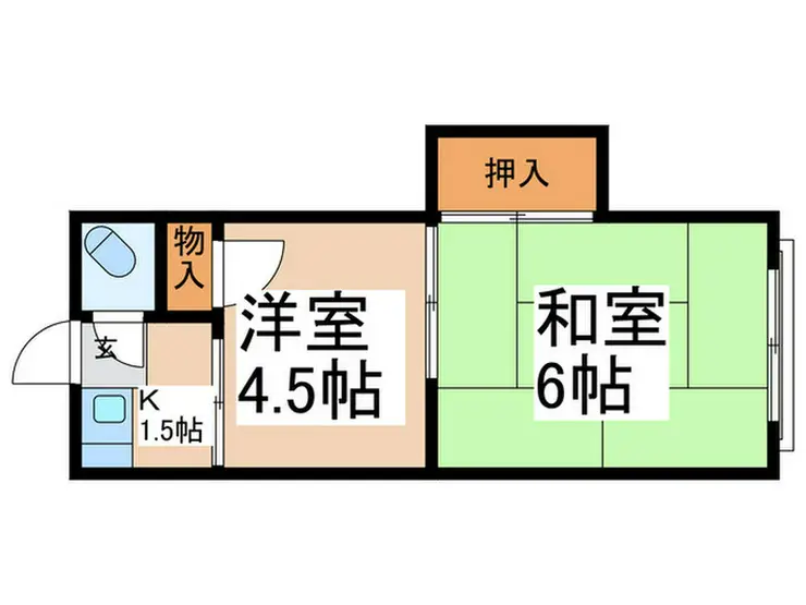福富荘 1階階 間取り