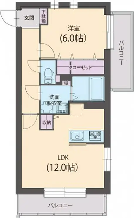アミクール日野 2階階 間取り