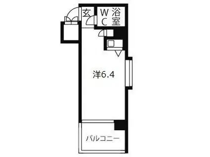 シティコア神戸(ワンルーム/5階)の間取り写真