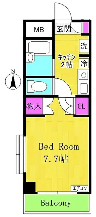 コスモ24 3階階 間取り