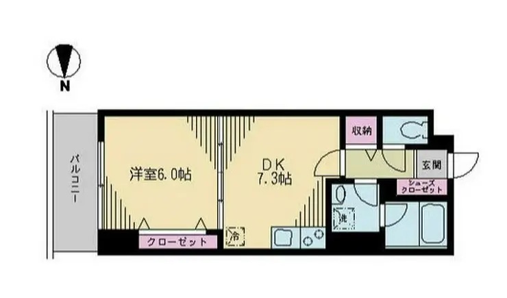 クレドラテース白河 5階階 間取り