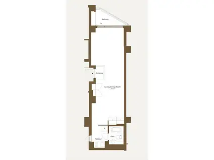 アークヒルズエグゼクティブタワー(ワンルーム/4階)の間取り写真