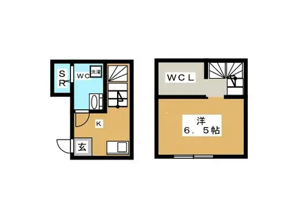 マイルム鎌倉(1K/2階)の間取り写真