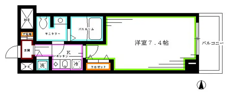 フォルマーレ新中野 6階階 間取り