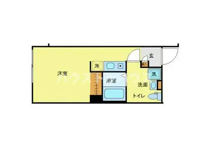 NOVEL COURT 西新井(ワンルーム/1階)の間取り写真