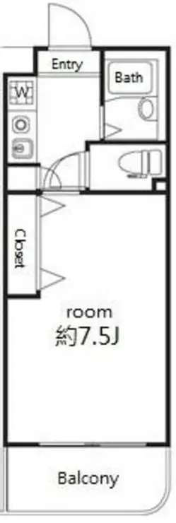 ウエストアベニュー 1階階 間取り