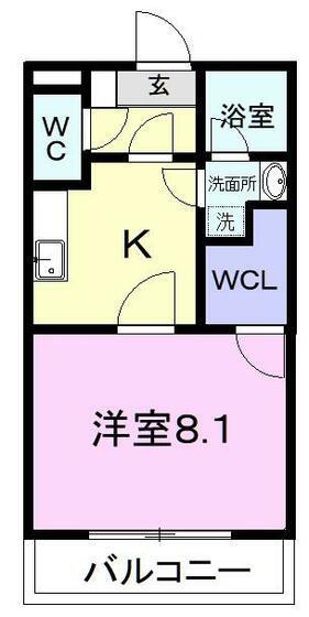 カーサ森下(1K/3階)の間取り写真