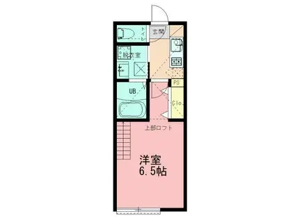 イデアル湘南(1K/1階)の間取り写真