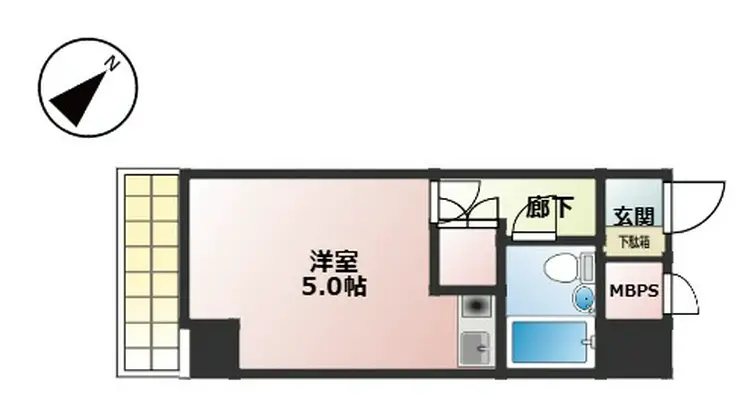 菱和パレス横浜壱番館 2階階 間取り