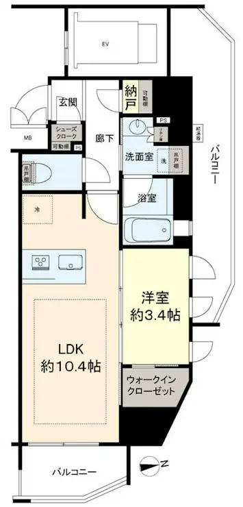 ソルティア橋本 11階階 間取り