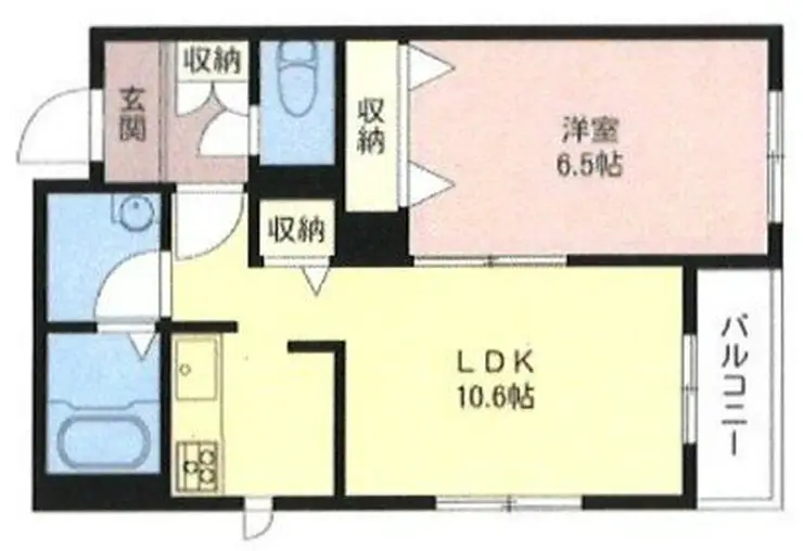 サンメゾン本蓮沼 1階階 間取り