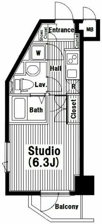 グランド・ガーラ南麻布 9階階 間取り