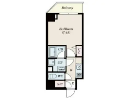 パセオ上野御徒町(1K/6階)の間取り写真