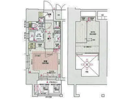 エステムコート神戸県庁前IV GRANDIO(1K/2階)の間取り写真