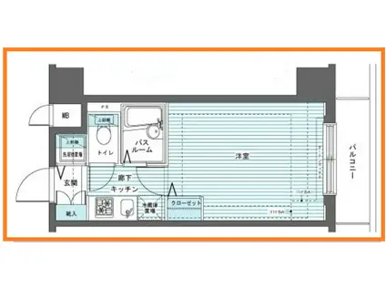 トーシンフェニックス芝浦ベイフォート(1K/5階)の間取り写真