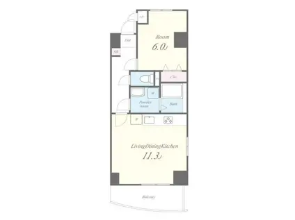 クレール小石川(1LDK/3階)の間取り写真