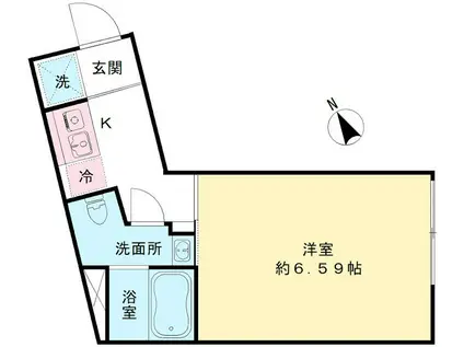 THE KOISHIKAWA(ワンルーム/5階)の間取り写真