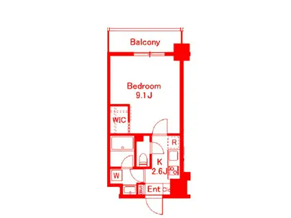 クレド新横浜(1K/11階)の間取り写真