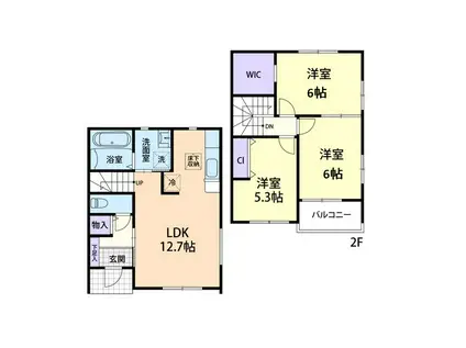 SIRIUS(3LDK/1階)の間取り写真