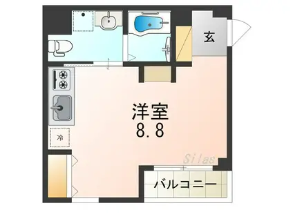 エヌエムキャラントシス(ワンルーム/1階)の間取り写真