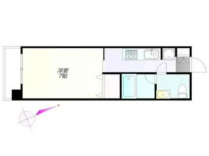 新江古田ST・HOUSE(1K/8階)の間取り写真