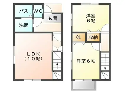 エミネンスコーポ(2LDK/1階)の間取り写真