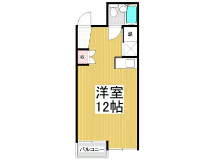 山本ビルディング(ワンルーム/3階)の間取り写真