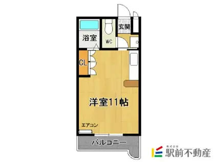 アークトレード太宰府(ワンルーム/3階)の間取り写真