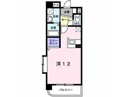 メゾン・カメリア(1K/3階)の間取り写真