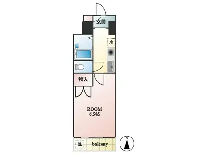 第3富士ビル(1K/3階)の間取り写真