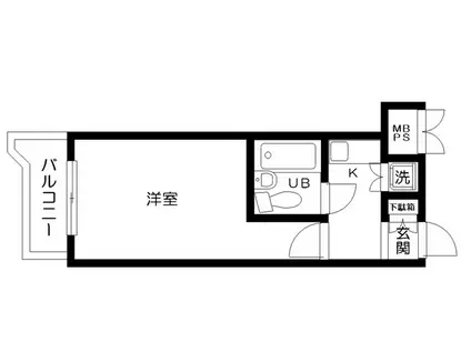 日神パレス永福町(1K/4階)の間取り写真