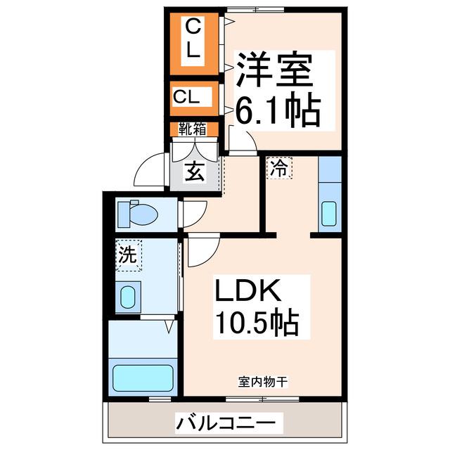 コンフォール(1LDK/3階)の間取り写真