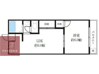 MANSHON HISUIEN(1LDK/3階)の間取り写真