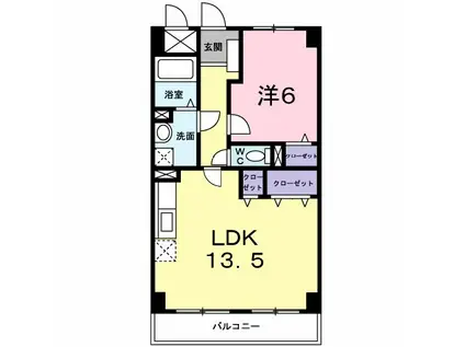 ソル・イ・ソンブラ(2DK/1階)の間取り写真