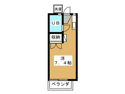 リーハイム(ワンルーム/1階)の間取り写真