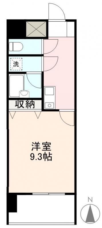サンロイヤルヤマダ(1K/4階)の間取り写真