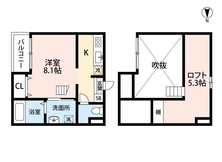 CONFORT大畑(ワンルーム/1階)の間取り写真