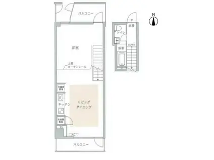 東雲キャナルコートCODAN17号棟(2LDK/8階)の間取り写真